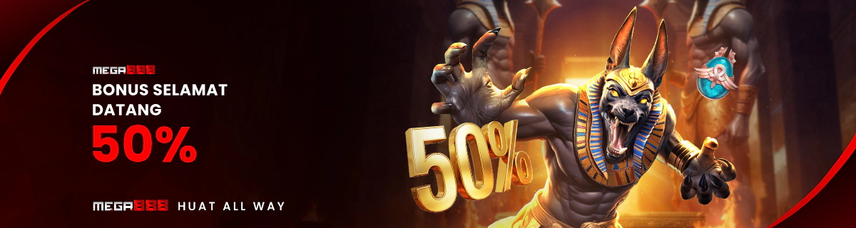 MEGA888 - 50% WELCOME BONUS