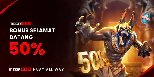 MEGA888 - 50% BONUS SELAMAT DATANG
